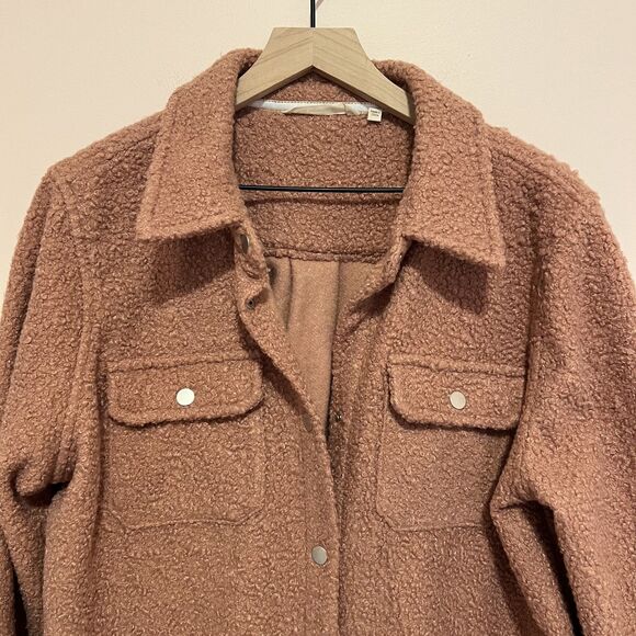 Soft Surroundings Campera Mauve Oversized Shirt Jacket Shacket Womens Large - Picture 9 of 9